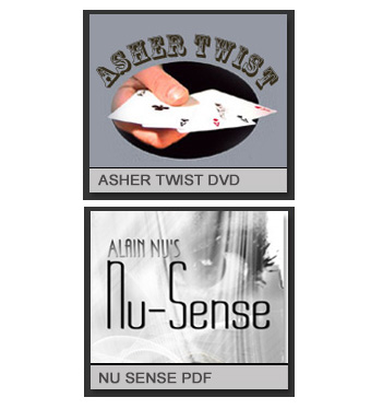 Purchase both Alain Nu's NU SENSE as well as the Asher Twist DVD for one low price.