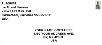 Address your SASE properly.