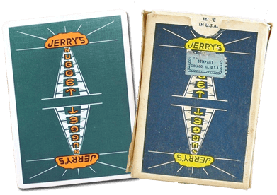 Jerry's Nugget Playing Cards printed by the Chicago card manufacturer Arrco