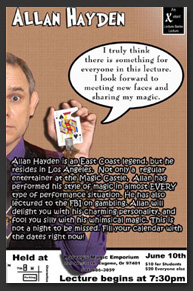 Allan Hayden - Magician - June 2005