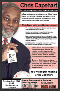 Chris Capehart - Street Magician Expert - Sept 2006
