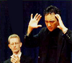 Alain Nu performing his brand of mentalism.