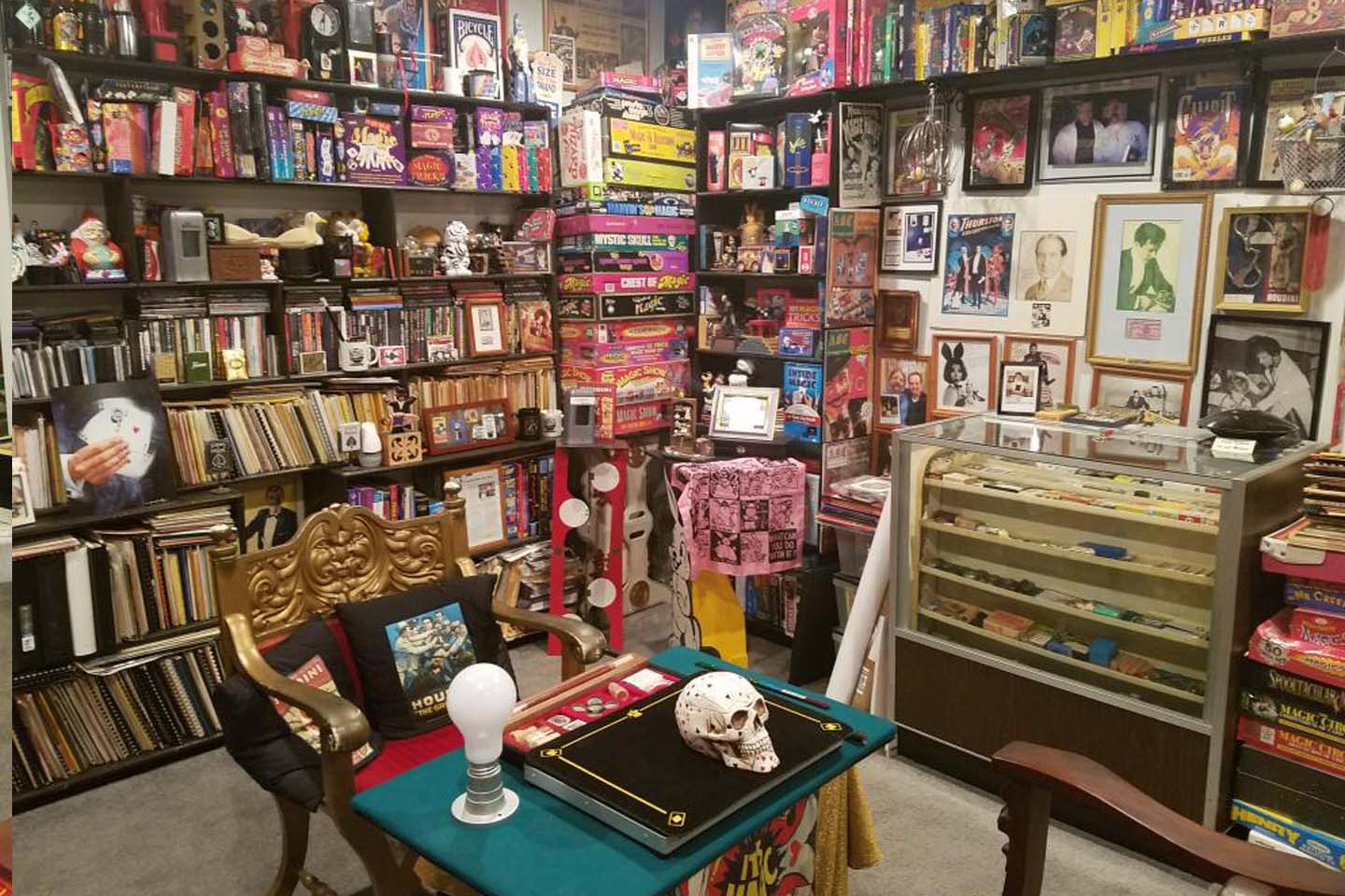 The #magic room my father curates.