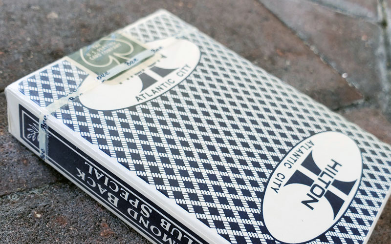 Atlantic City Playing Cards Re-Sealed in Package after use in Casino Showboat Full Deck.