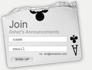 Lee Asher's Mailing List